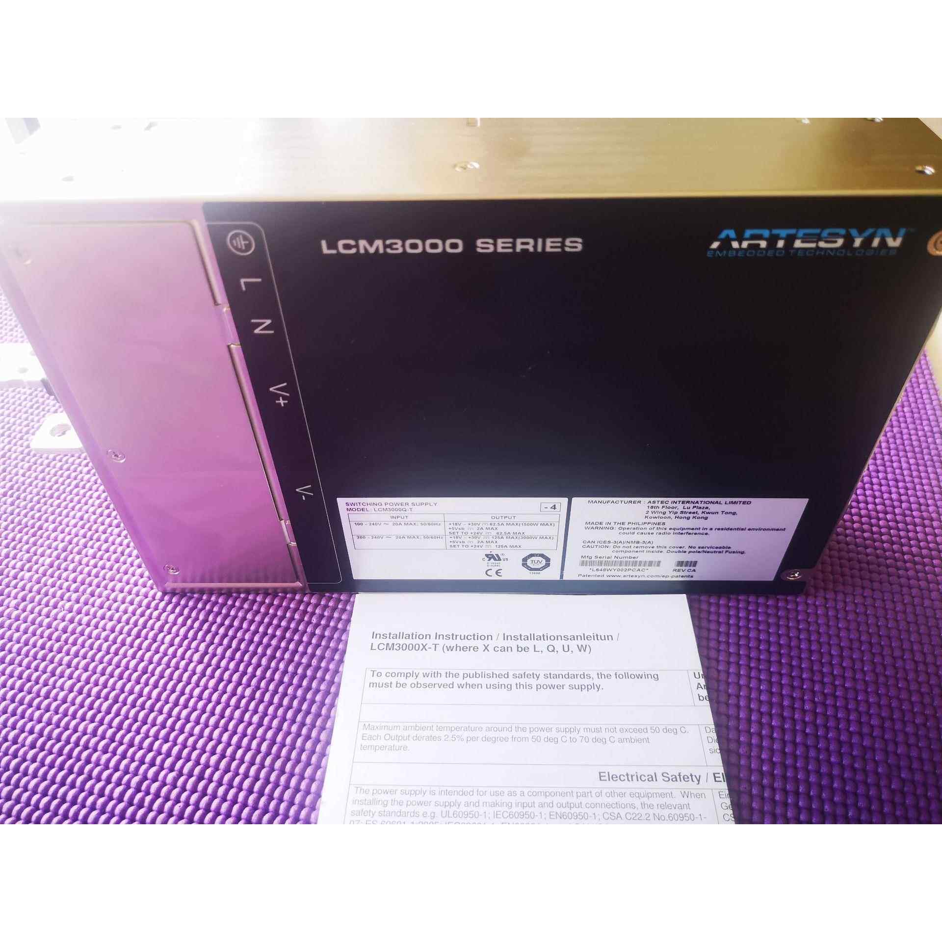 雅特生Artesyn Astec 3000W开关电源 36V直流稳压电源 LCM3000U