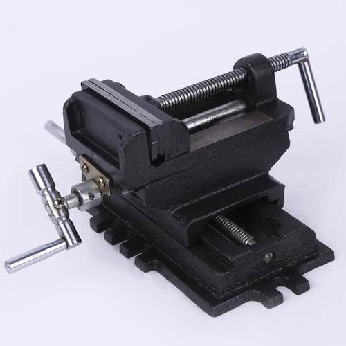 精密具重型小台钳夹ZUL持工台虎钳4/5/6//寸可移动十字平口钳