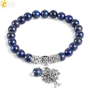 dark Gem blue tee Jewelry Brlet Stetch Bead Life