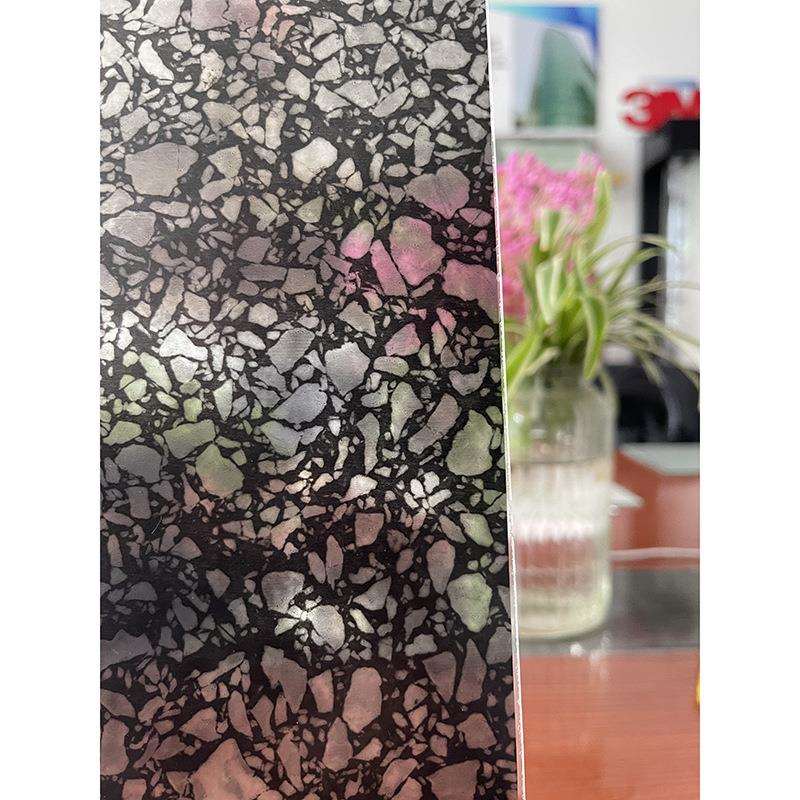 3M法纱装饰膜新品仿自然能石材云石纹路棉絮状黑灰色个性安全防爆
