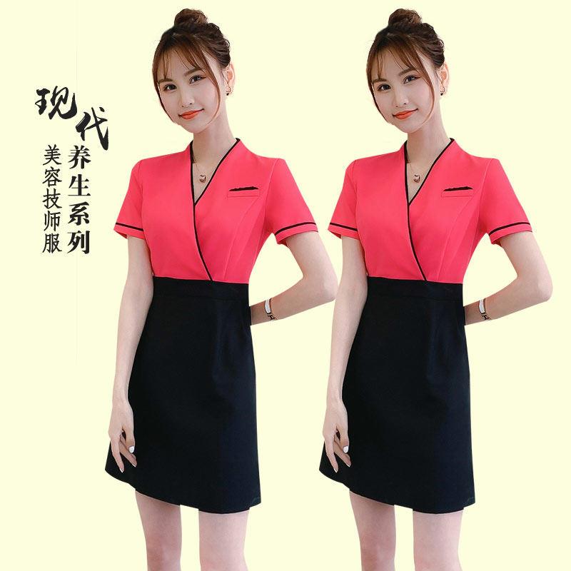 美容院夏季高端工作服气质养生馆店长服装足疗技师专业制服