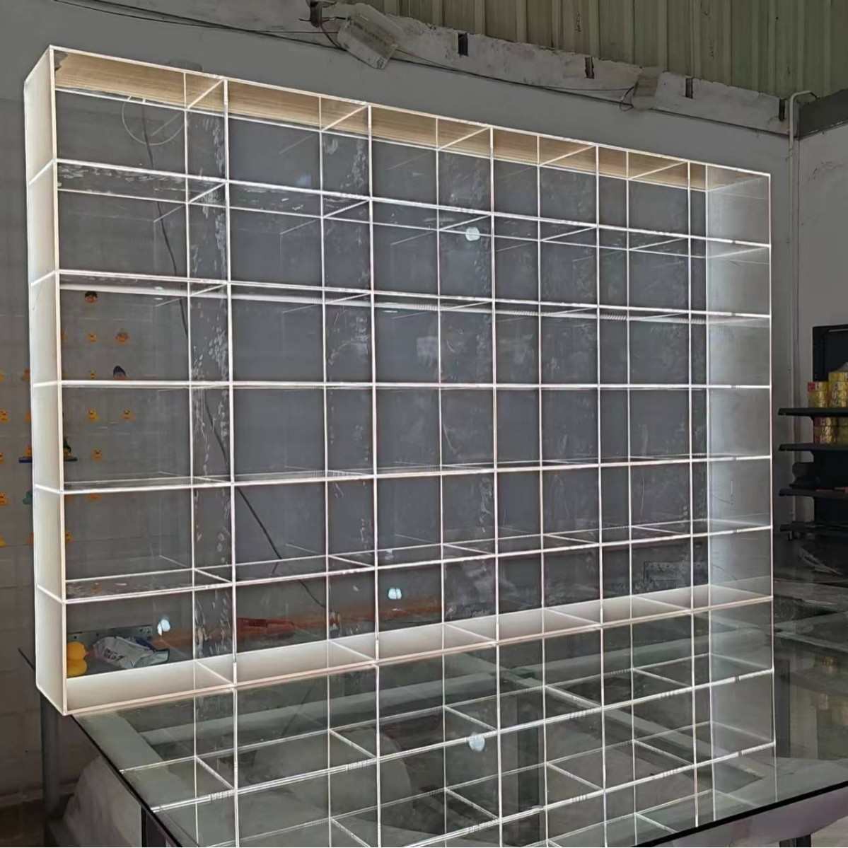 亚克力发光展示柜鞋包服装店展示架酒柜模型收纳陈列架办公展示架