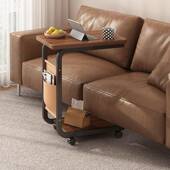 可移动床边桌卧室简易电脑桌懒人沙发边几桌出租房家用床柜置物架