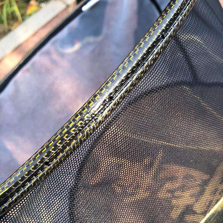 新款高品质K布抄网头纯特碳素3K抄网头高强度飞抄网头不掉漆40尺