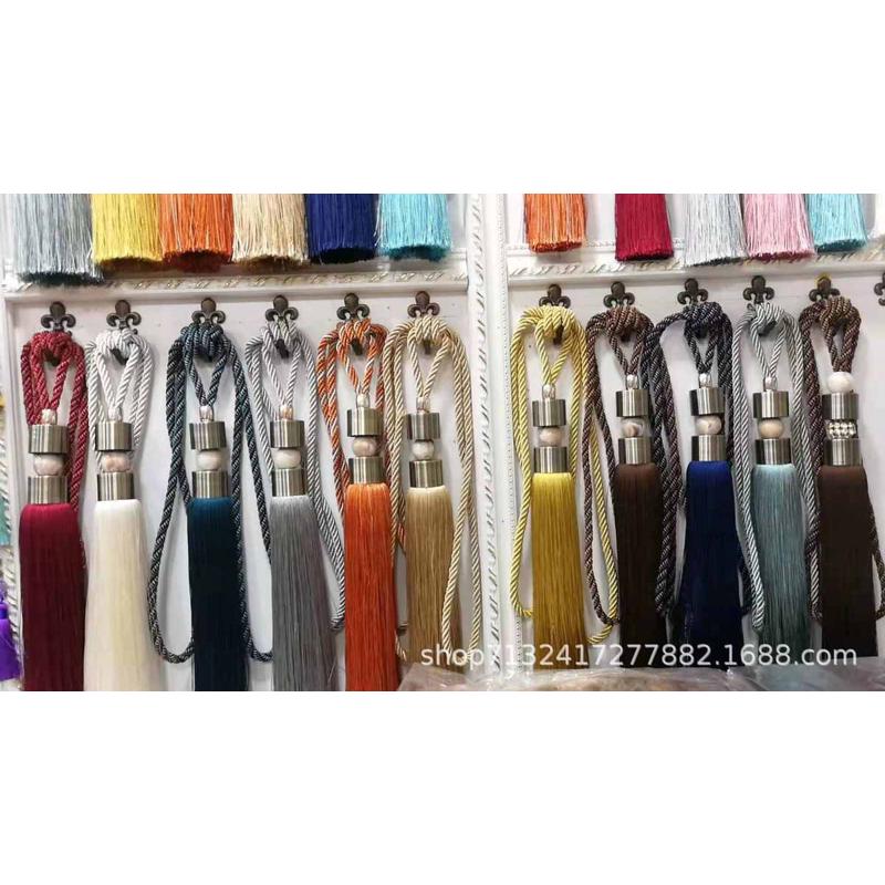 扎挂球 现代中式新穗customized绑带窗帘吊流苏装饰绑绳束带简约