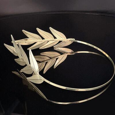 Unique Leaf Headwear Bridal Wedding Dress Accessories Hair B