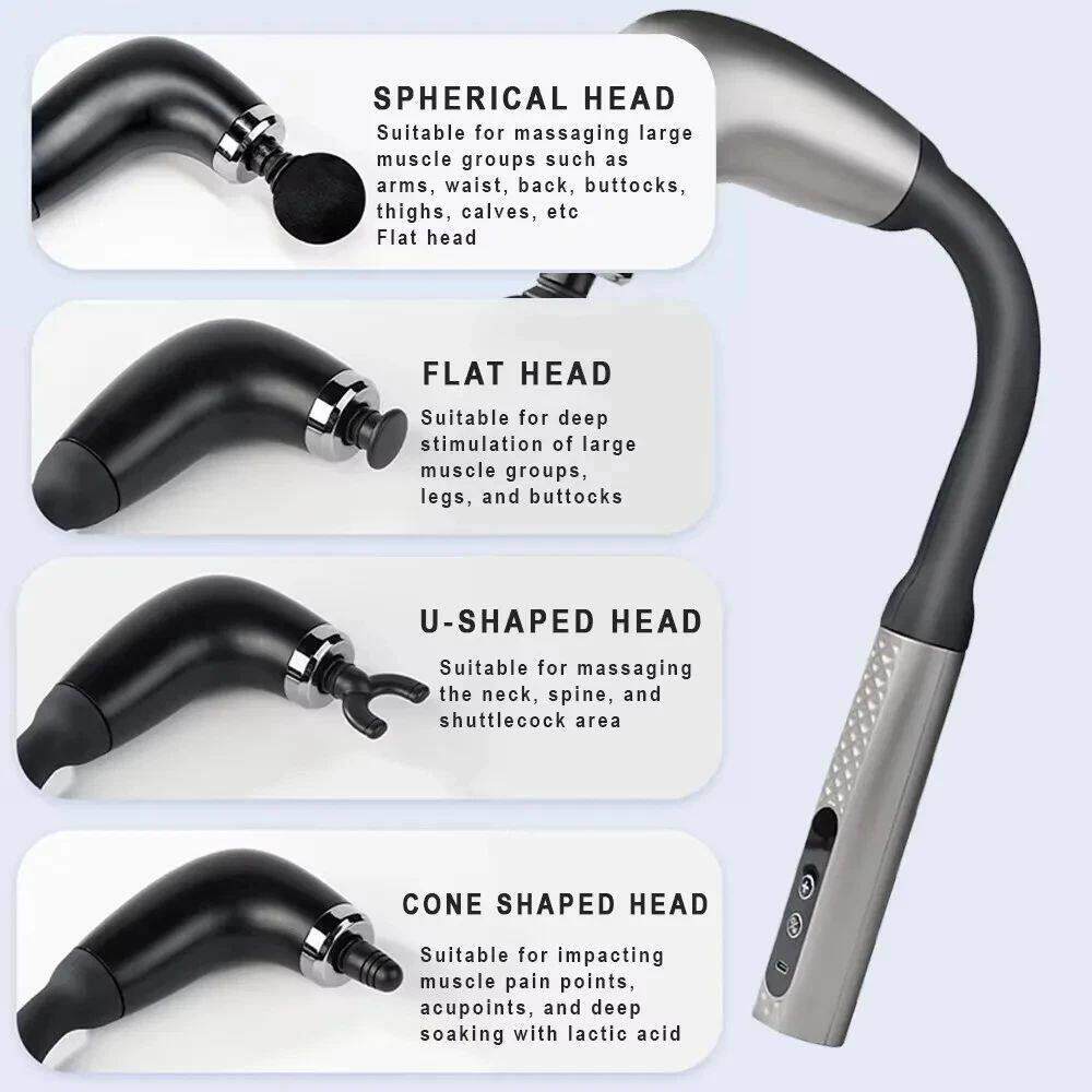 Smart Massage Gun Electric Massager Massage Hammer Rechargea