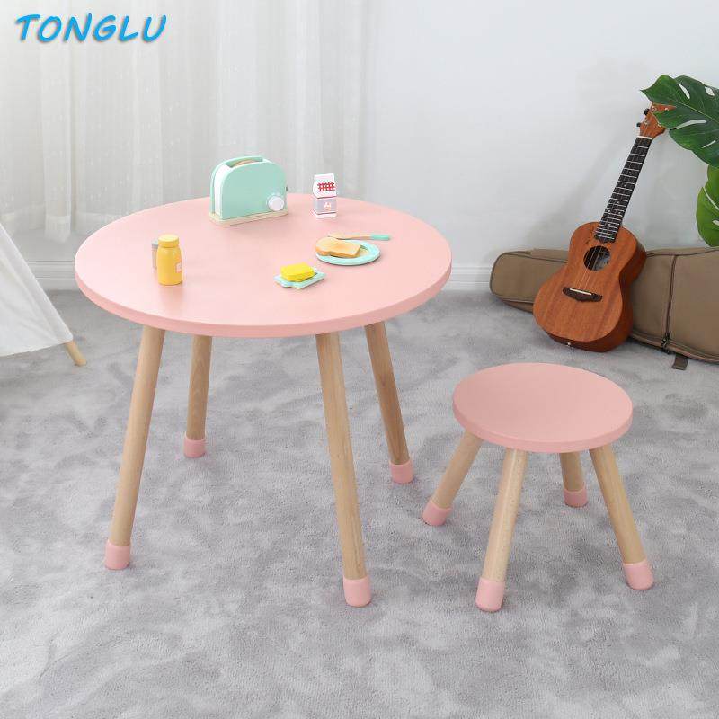 儿童圆桌圆椅 宝宝幼儿园游戏写字桌子椅子 Ins儿童桌椅套装
