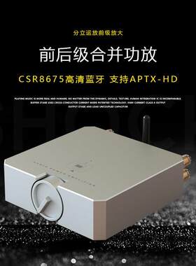 发烧级hifi蓝牙迷你全12v功放机耳放一体数字ab非d类小型电视音响