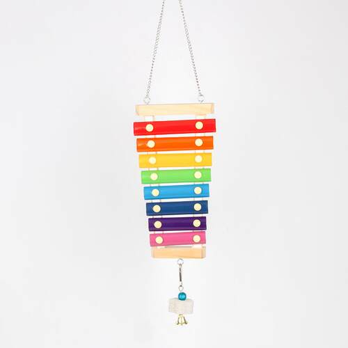 跨境爆款 鸟玩具 鹦鹉啃咬琴串 鸟笼配件用品