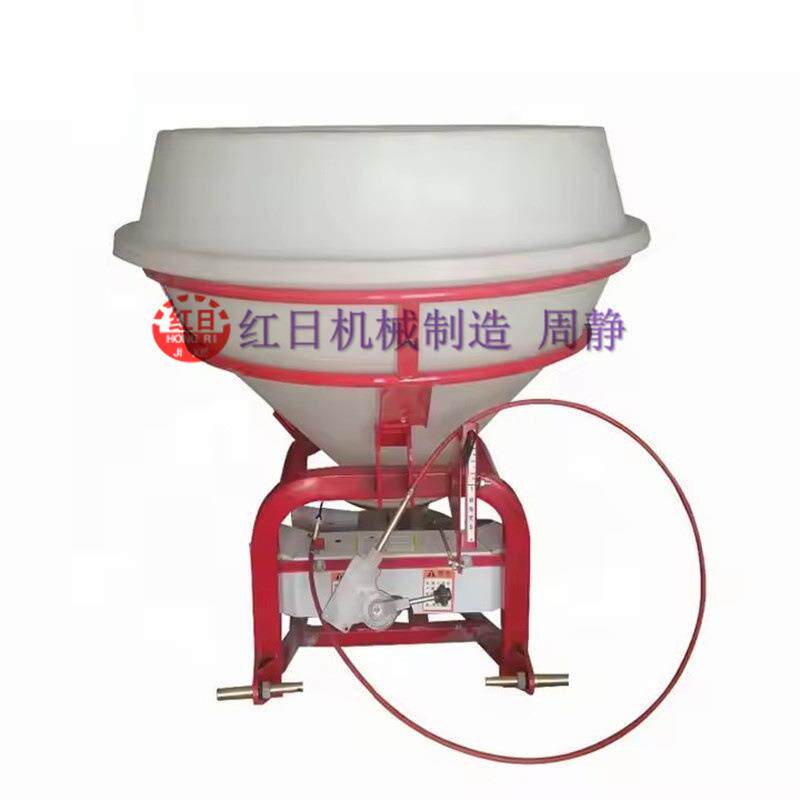 1000L圆桶塑料桶撒肥机 小四轮拖拉机悬挂肥料撒播机 撒粪车
