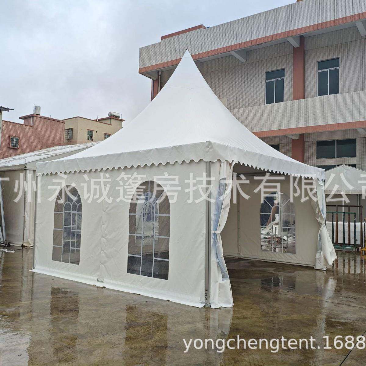 户外活动尖顶帐篷铝合金白色宝塔帐篷促销展会帐篷厂家直销 - 实物图