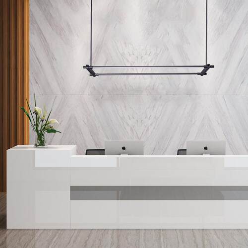办公室吊灯LED线条灯铁艺吸顶吊线灯商业办公照明长条办公灯