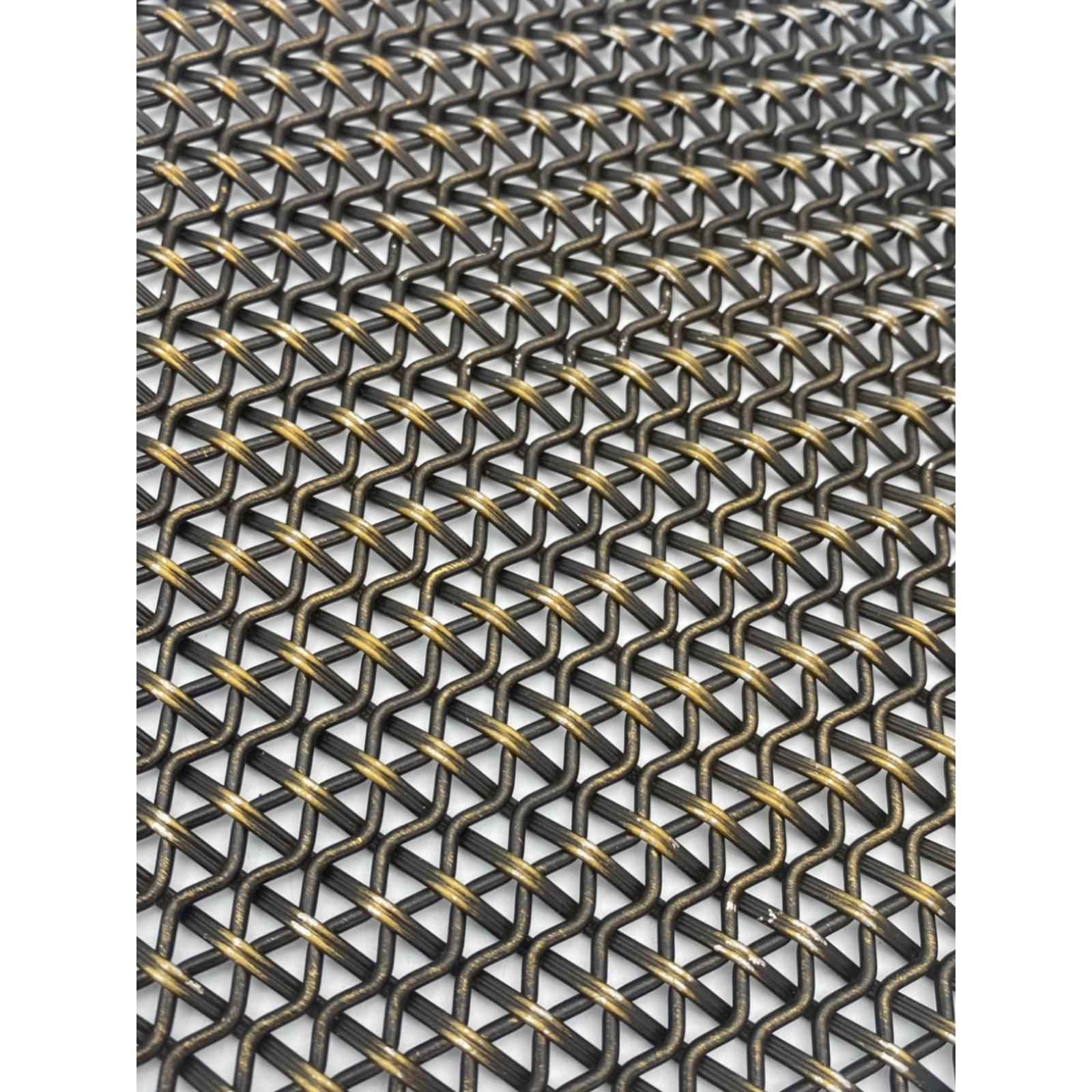 金属装饰网背景幕墙吊顶玄关隔断玻璃夹丝酒店屏风装饰网定制