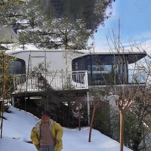 世外隐居民宿房屋网红营地未来舱集成房屋移动星空顶铝制房屋