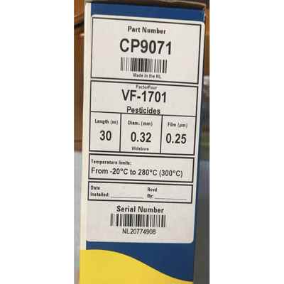 安捷伦CP9071 VF-1701 Pesticides色谱柱30m, 0.32mm 0.25μm