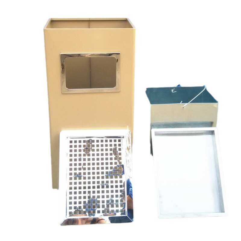 厂家长方形立式垃圾桶铁板烟灰桶大堂酒店垃圾桶室内果皮垃圾桶