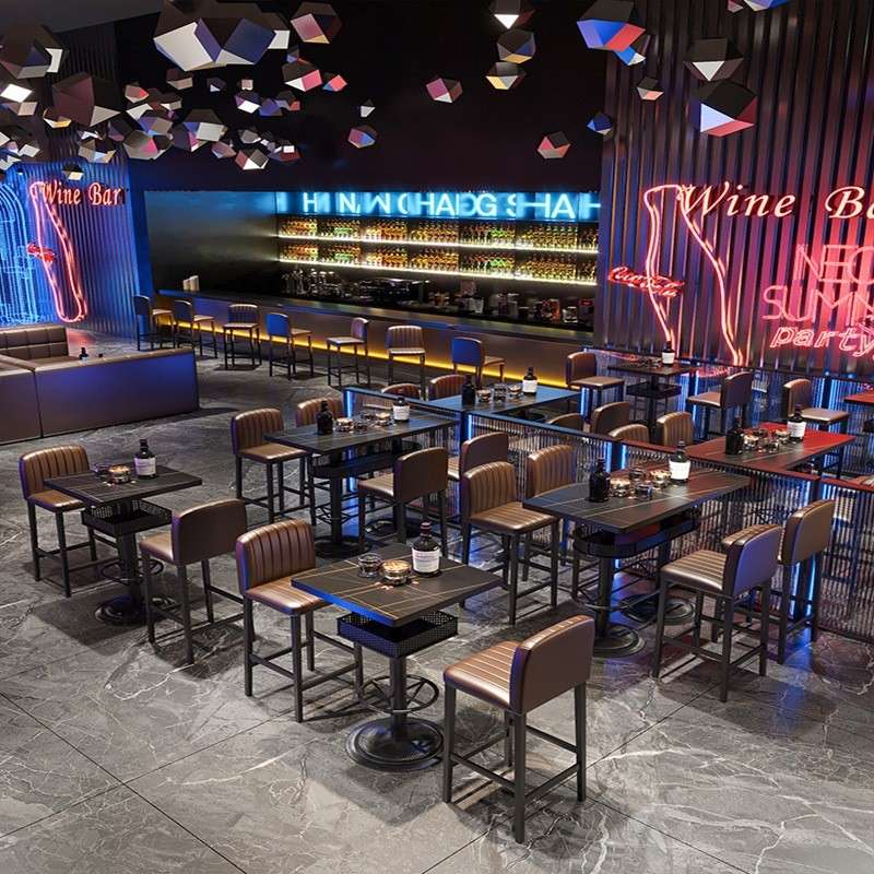 清吧酒吧高吧桌椅迪吧静吧散台livehouse 小酒馆夜场高凳子组合
