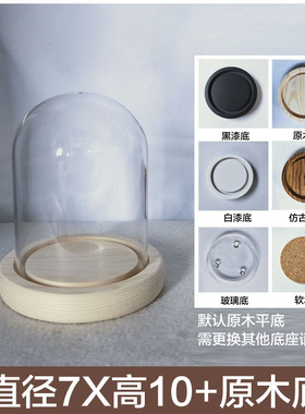 摆件玻璃罩蝴蝶送女朋友球形玻璃罩软木塞新款摆设保存瓶展示盒