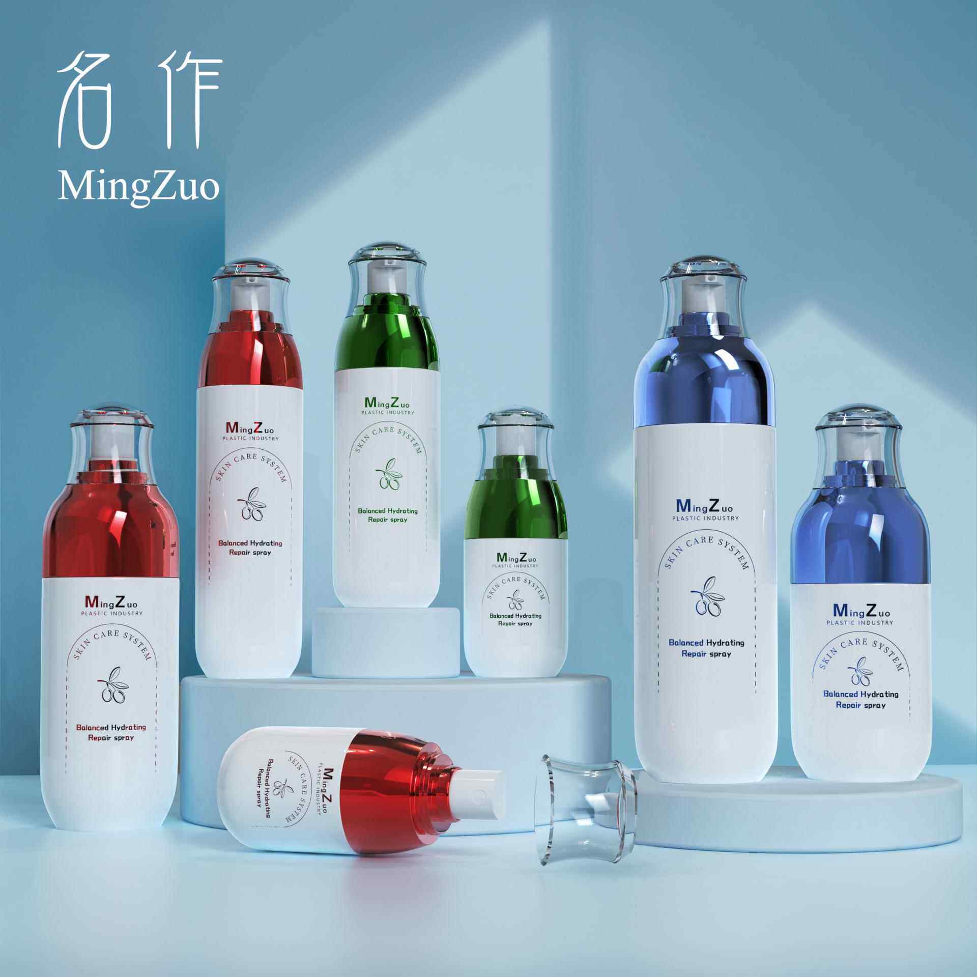 现货50ml100ml120ml按压式圆肩白色乳液瓶分装塑料身体乳液瓶子