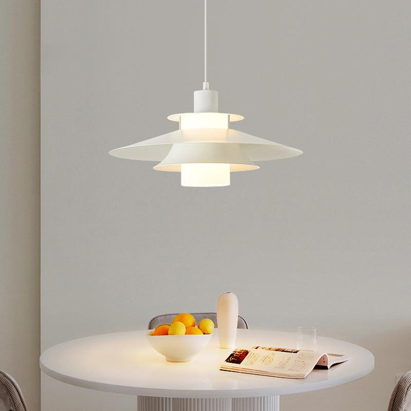 北欧ph吊灯餐厅灯设计师中古包豪斯吧台饭厅家用奶油风灯饰餐桌灯
