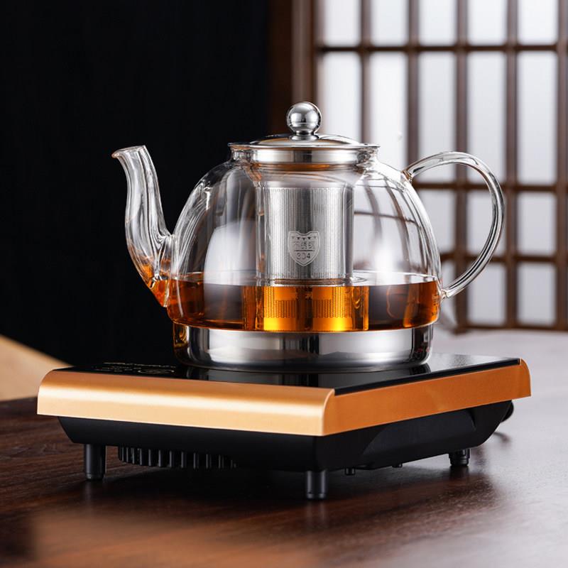 耐热玻璃茶壶电磁炉专用烧水壶小型煮茶器迷你家用功夫泡茶具套组