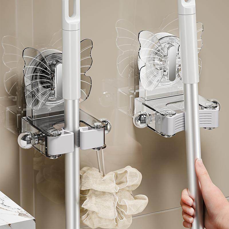 挂钩拖把夹墙免打孔壁挂吸盘厨房强力卡扣无痕粘钩卫生间固定挂架,收纳整理,挂门置物架,淘宝优惠券,粉丝福利购,淘宝优惠卷