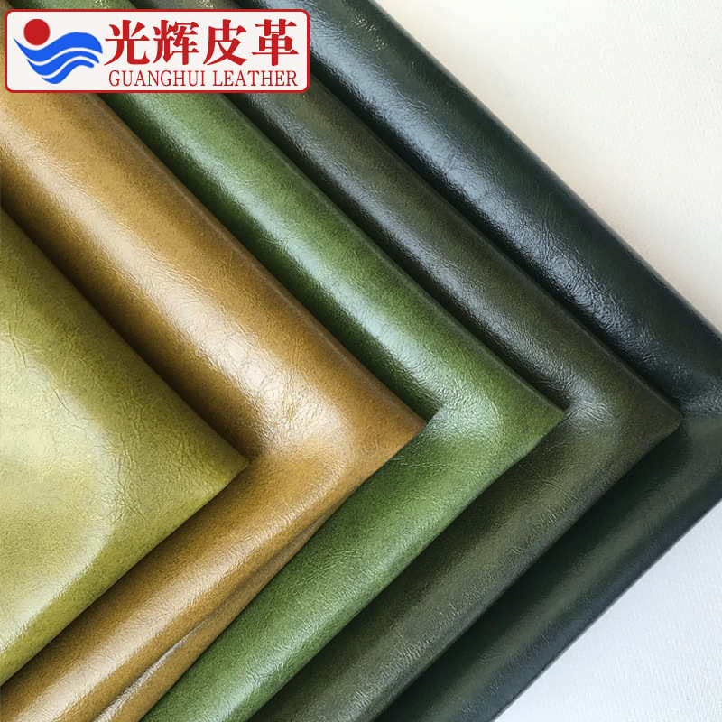 复古油蜡皮家具皮革疯马皮革面料鱼鳞布底油皮人造革箱包软包皮料