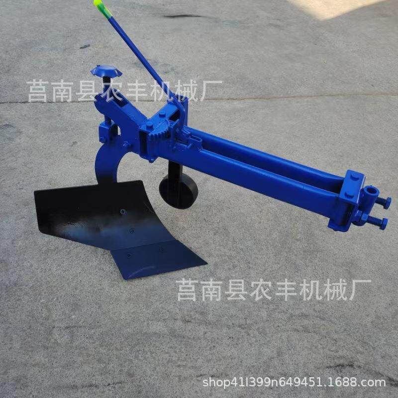 手扶拖拉机配套农机具 单边犁铧 带辅助轮翻土耕田耕地全钢犁带轮
