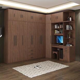 北欧转角衣柜家用卧室现代简约L型90度小户型拐角收纳组合大衣