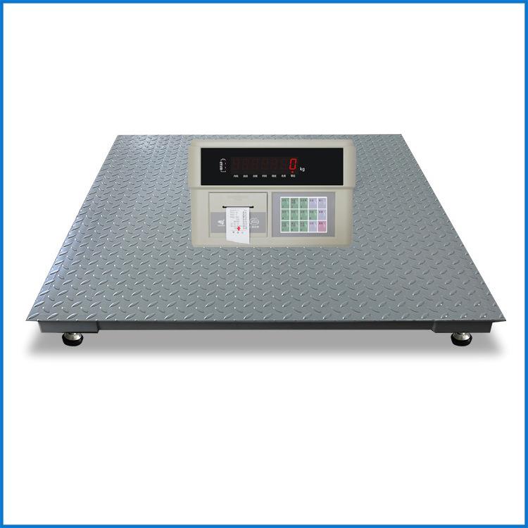 带打印电子地磅1.2*1.2m打印重量时间日期车号小票地磅秤1-吨