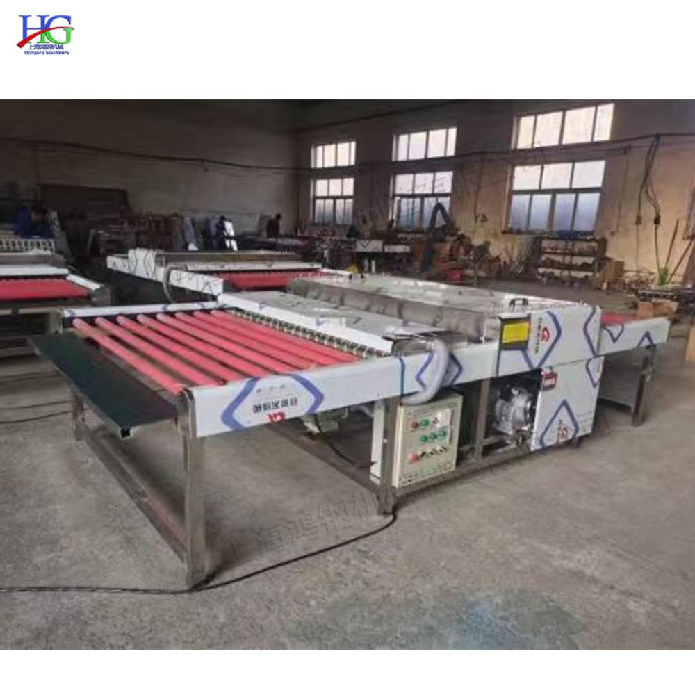 卧式玻璃螺丝清洗机 滚式毛刷齿轮烘干机 热风电动调整弹簧洗片机