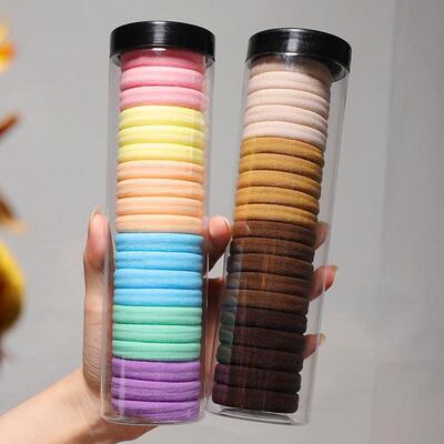 Hair rope rubber band female high elasticity black hair tie.