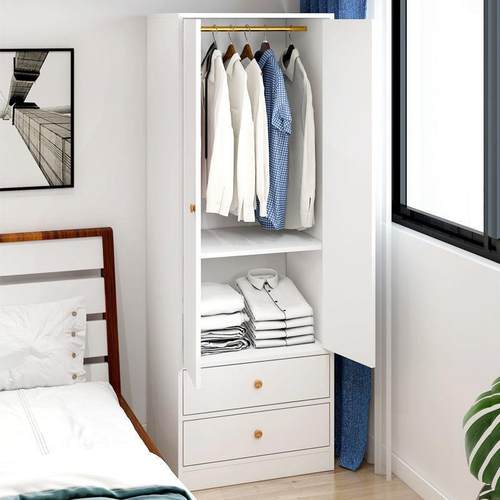 小型衣柜窄家用简易组装小户型卧室出租房用省空间儿童衣橱收纳柜