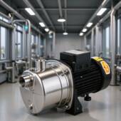 正宗不锈钢食品级冲压法兰式 316自吸泵