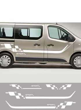 适用于雷诺Trafic23MK3MK2车门侧面贴车头车尾车贴纸A1159