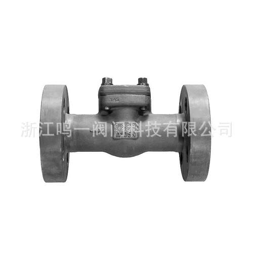 高压9001500LB锻钢止回阀A105N整体一体式法兰旋启式止回阀H44YW