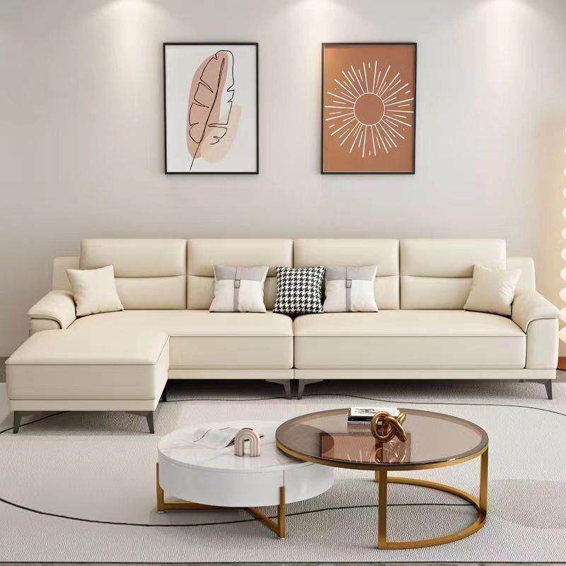 奶油风科技布沙发客厅小户型直排北欧出租屋布艺沙发贵妃组合佛山