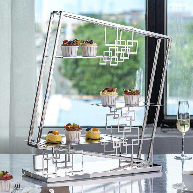 多层下午茶蛋糕点心甜品台摆件展示架自助餐糕点架子冷餐茶歇摆台