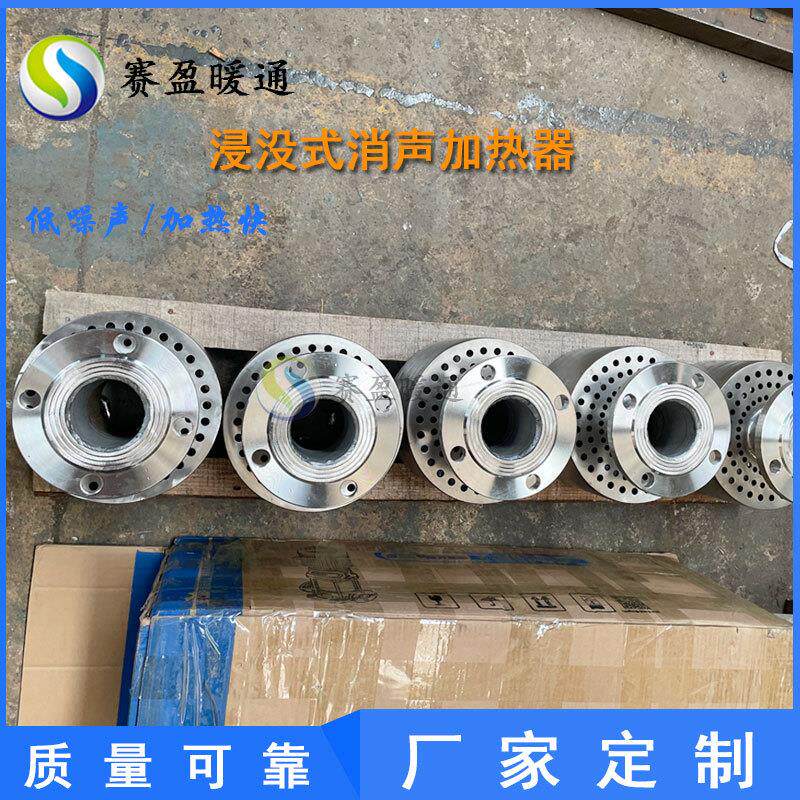 热水箱蒸汽消音器反应釜潜水式蒸汽消声加热器浴池水罐浸没式消声