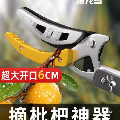 摘枇杷采摘水果荔枝杨梅龙眼摘果伸缩杆高空剪树枝高枝剪金烨