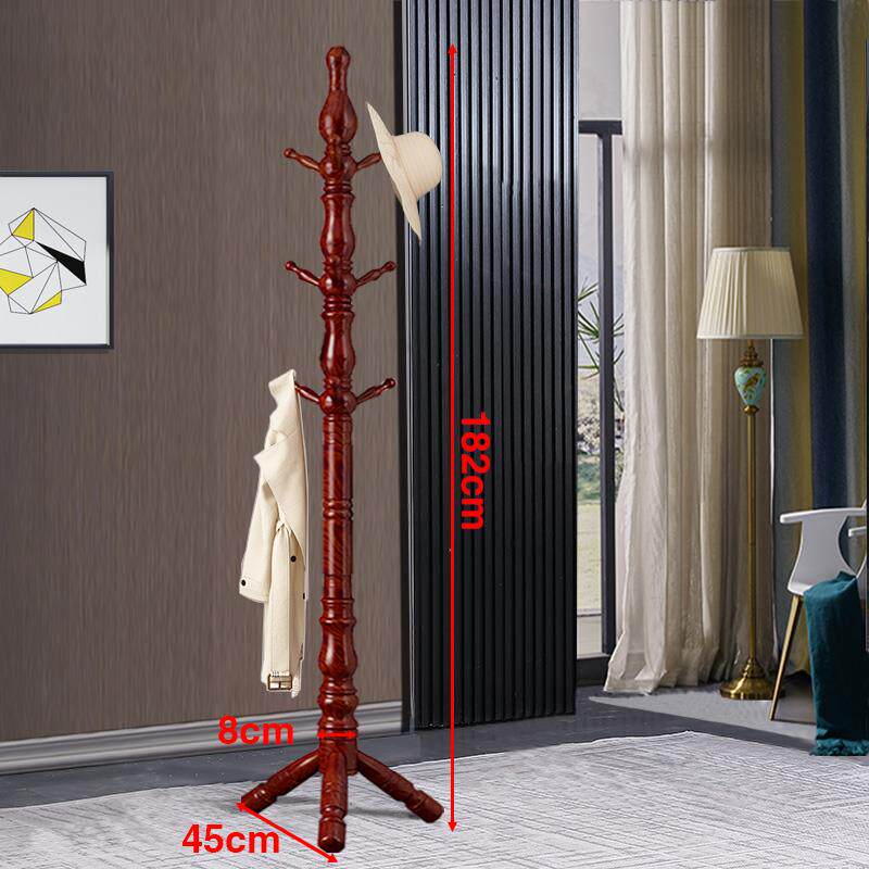 新款实木高档挂衣架入卧户中门室内新式衣帽架落地家用衣室服置物