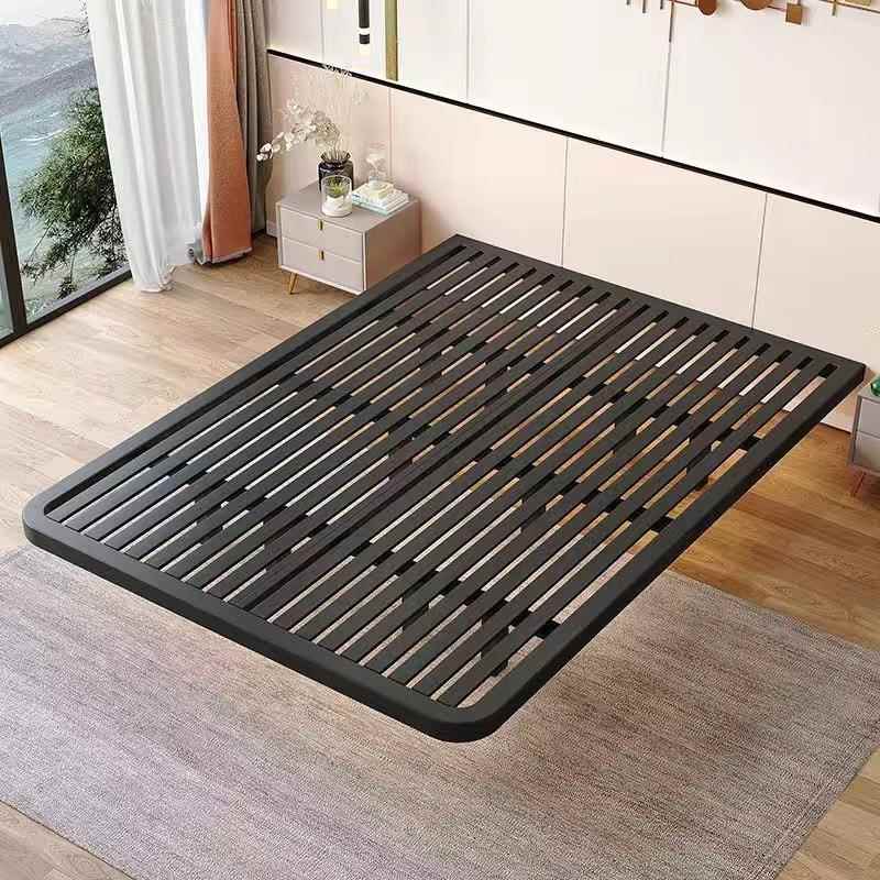 铁艺悬浮床钢架无床头防潮排骨架简约现代出租屋小户型双人悬空床