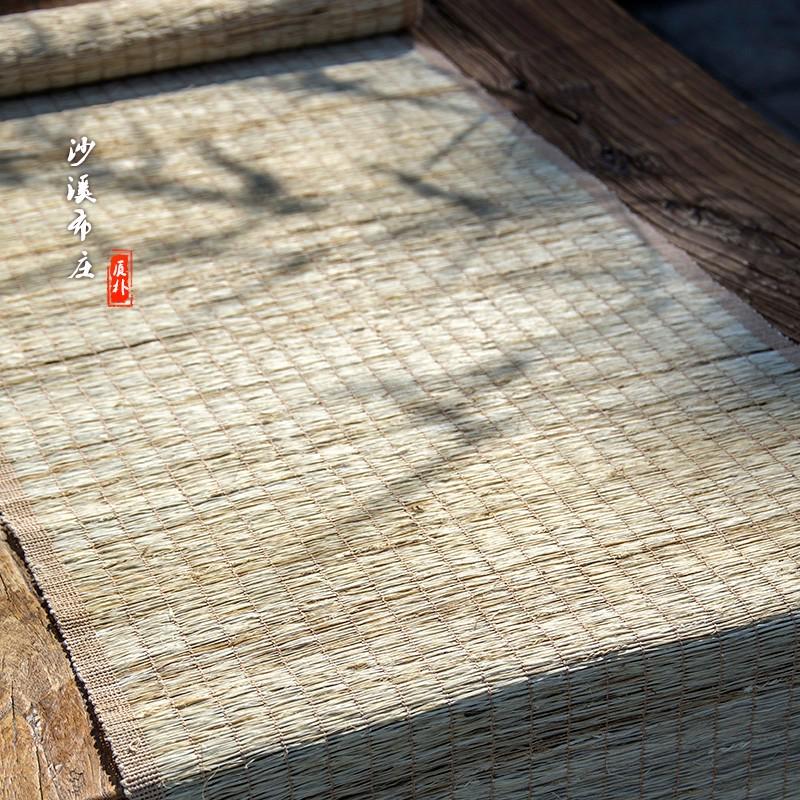 苧蘿溪羅紋夏布純苧麻鏤空簡(jiǎn)約田園裝飾麻布桌布桌旗干泡茶席底布