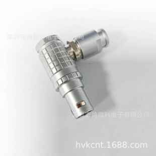 金属弯角航空插头兼容原装雷莫FHG90度快速插拔推拉自锁接头试装