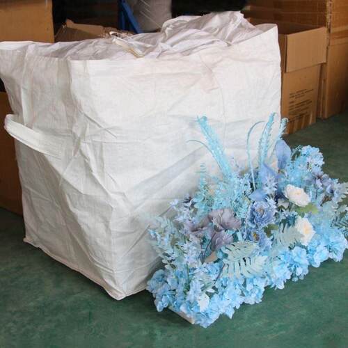 婚布庆置地花假花收纳袋婚礼用品花排仿真PDU花编礼织袋排婚道具