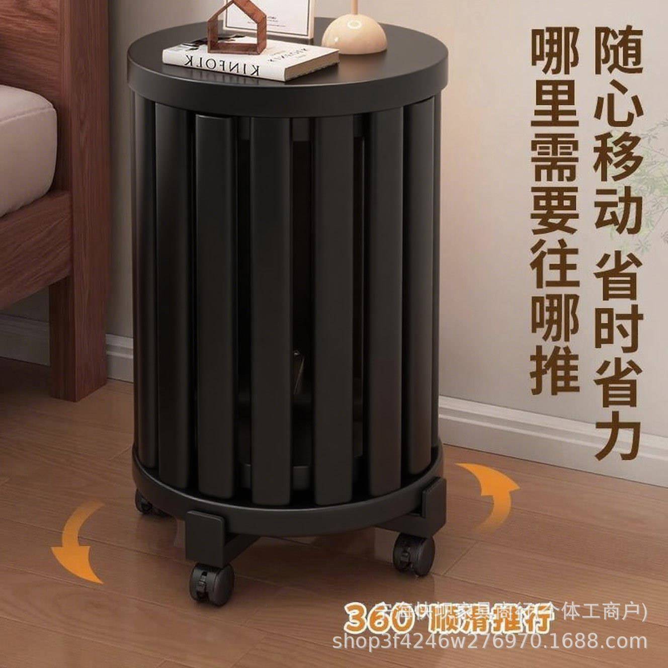 实木可叠佐致（收放组合茶几餐客厅家桌用叠乐凳子圆凳带滑轮椅叠
