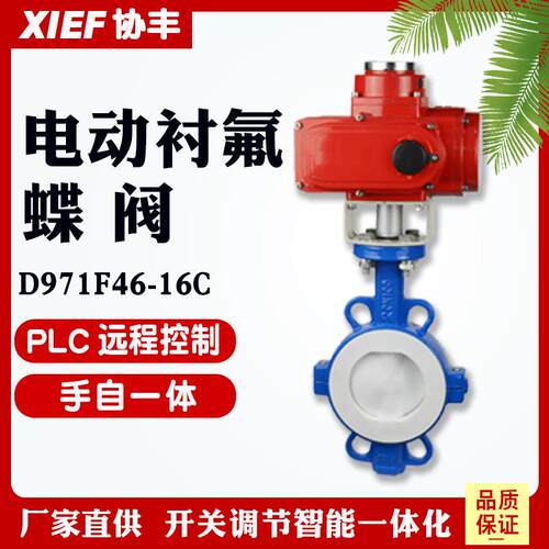防爆电动衬四氟蝶阀D971F46-16C铸钢DN50658010012520000