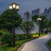 户外防水庭院灯小区花园路灯广场公园河提园林别墅景观灯高低杆灯