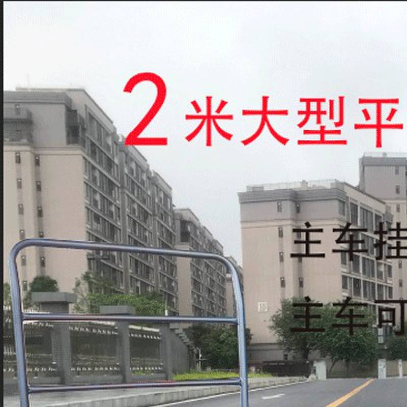 大型平板手推车静音手拉大推车拉货手动拖车载重王六轮推车